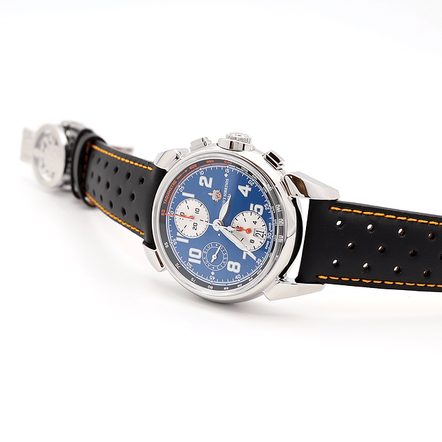 Cuervo y Sobrinos Chronograph Aga Blue Classic Ref. 3141.1AB