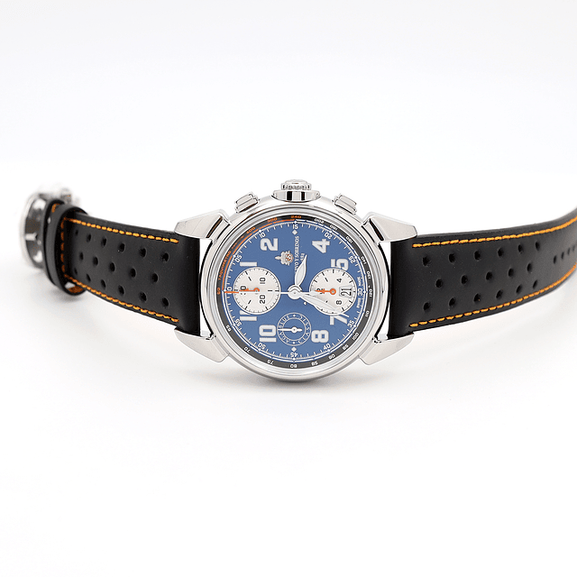 Cuervo y Sobrinos Chronograph Aga Blue Classic Ref. 3141.1AB