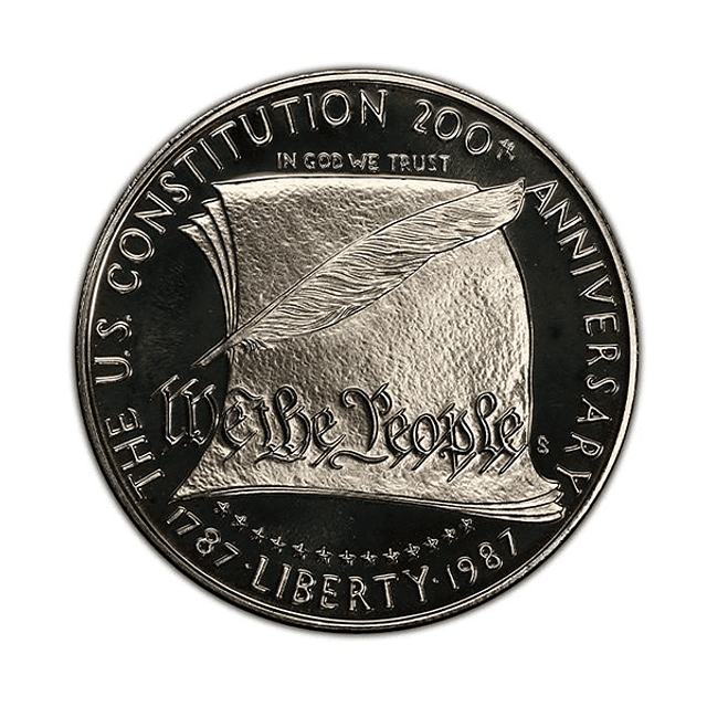 EUA - One Dollar Prata-Proof 1987 200 Anos da Constituição