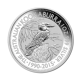 Austrália - 1 Dollar Kookaburra 2015 1Oz Prata
