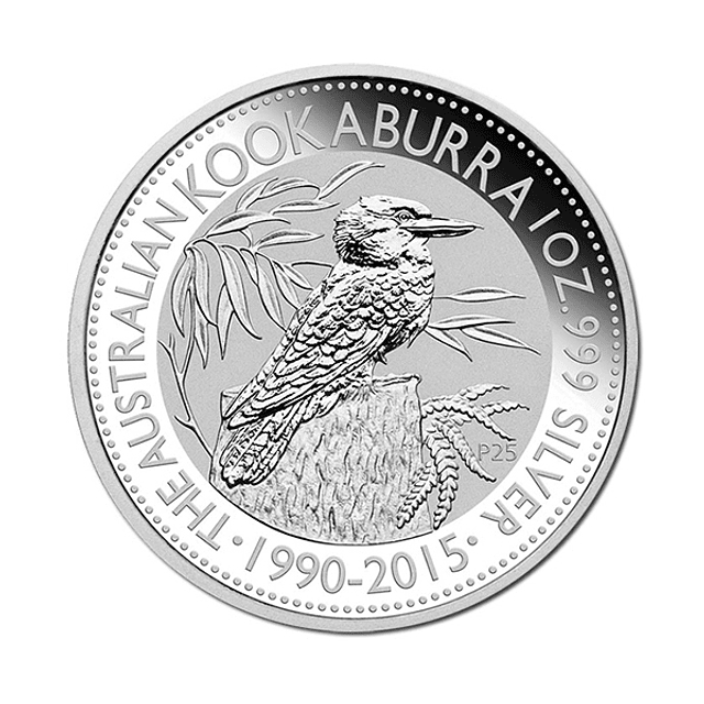 Austrália - 1 Dollar Kookaburra 2015 1Oz Prata