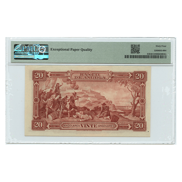 Angola - 20 Angolares 1951 *N.00001* Pick 83 PMG 64