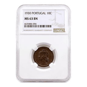 10 Centavos 1930 Bronze MS63