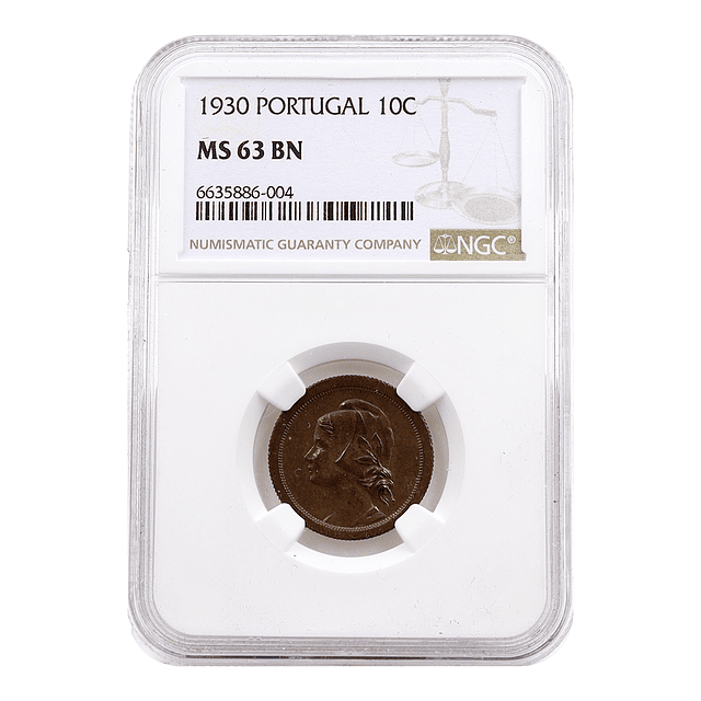 10 Centavos 1930 Bronze MS63
