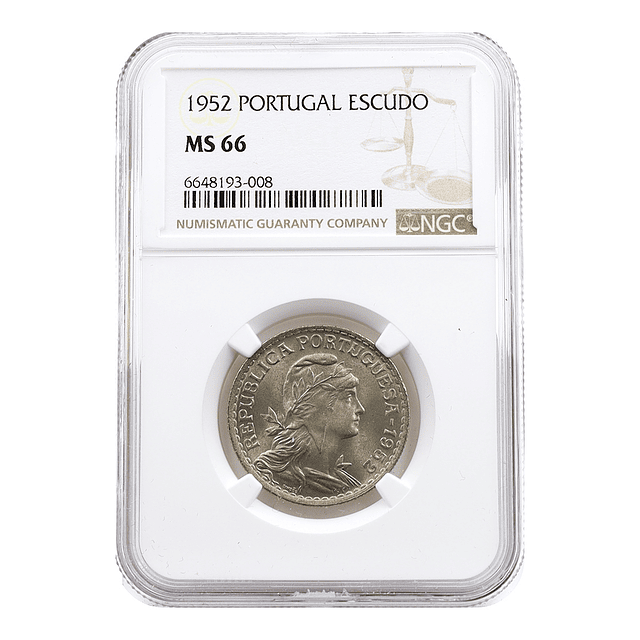 1 Escudo 1952 Alpaca - MS66 