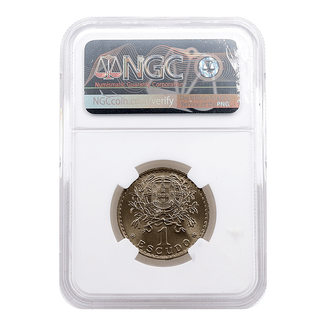 1 Escudo 1957 Alpaca - MS66 