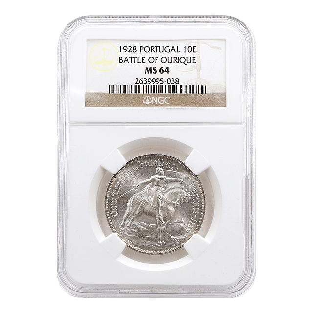 10 Escudos 1928 Prata - MS64 