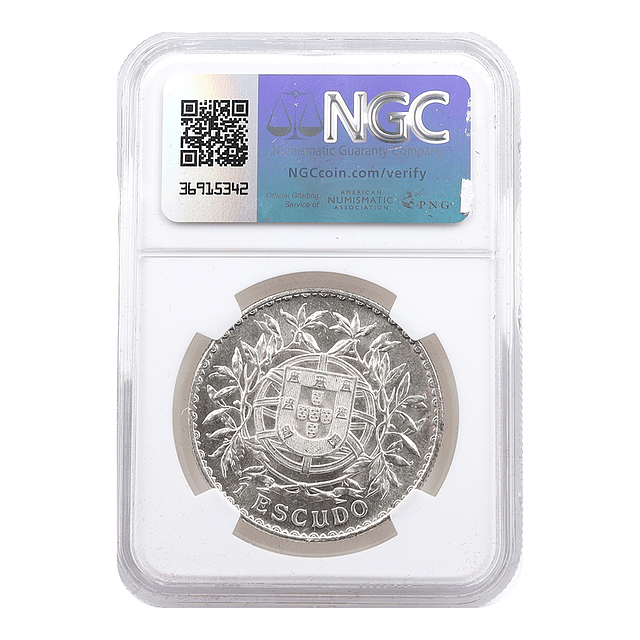 1 Escudo 1916 Prata - MS62