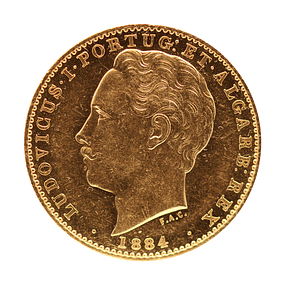 D. Luis I - 10000 Reis 1884 Ouro 