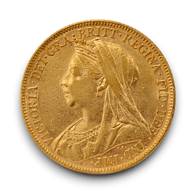 Reino Unido - 1/2 Libra Vitória Viuva Ouro