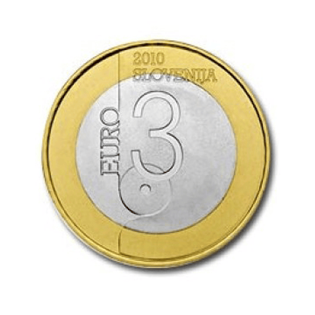 Eslovénia - 3 Euro 2010 Capital Mundial do Livro