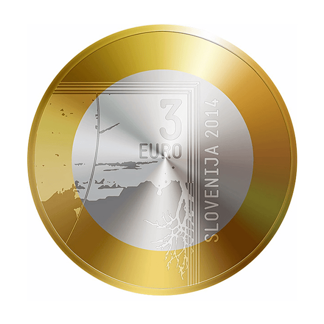 Eslovénia - 3 Euro 2014 - 200 Anos Janez Puhar