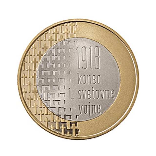 Eslovénia - 3 Euro 2018 Fim da 1º Guerra Mundial