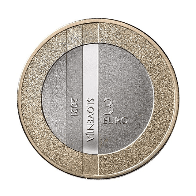 Eslovénia - 3 Euro 2021 Estatuto da República da Eslovênia