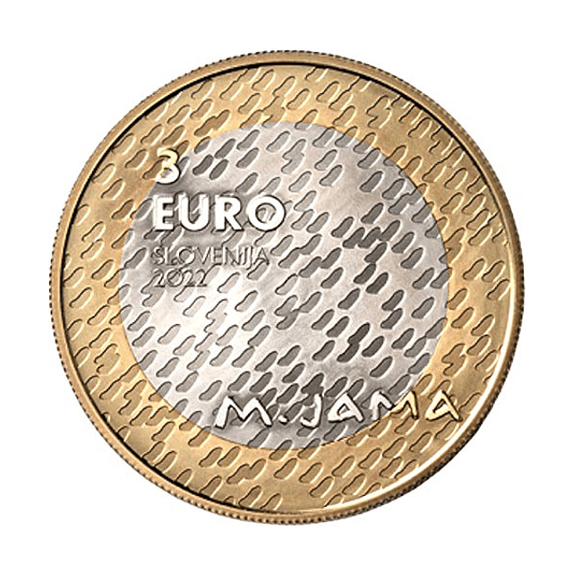 Eslovénia - 3 Euro 2022 150º Aniversário - Nascimento de Matija Jama