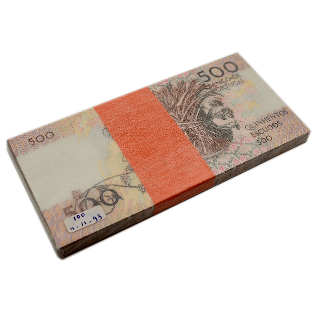 Maço 100 x 500 Escudos 04.11.1993 #CJC# **Nota de Substituição