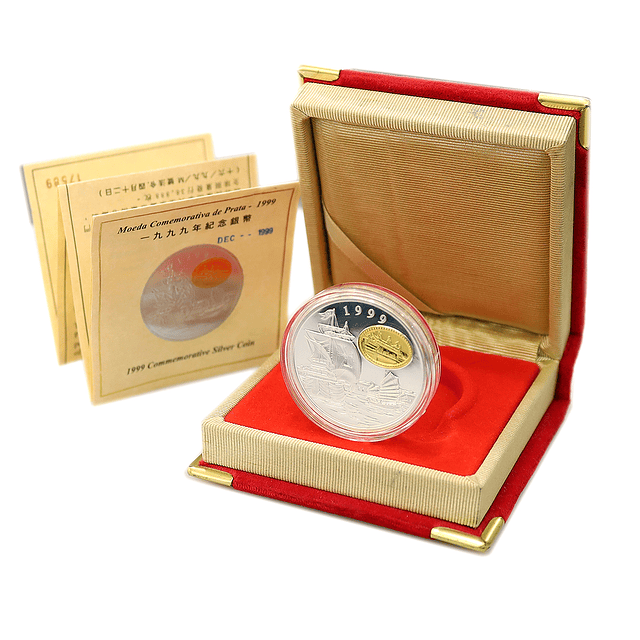 Macau - 100 Patacas 1999 "Camafeu" Prata-Proof