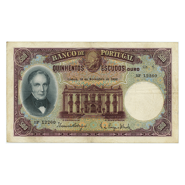 500 Escudos José da Silva Carvalho 18.11.1932