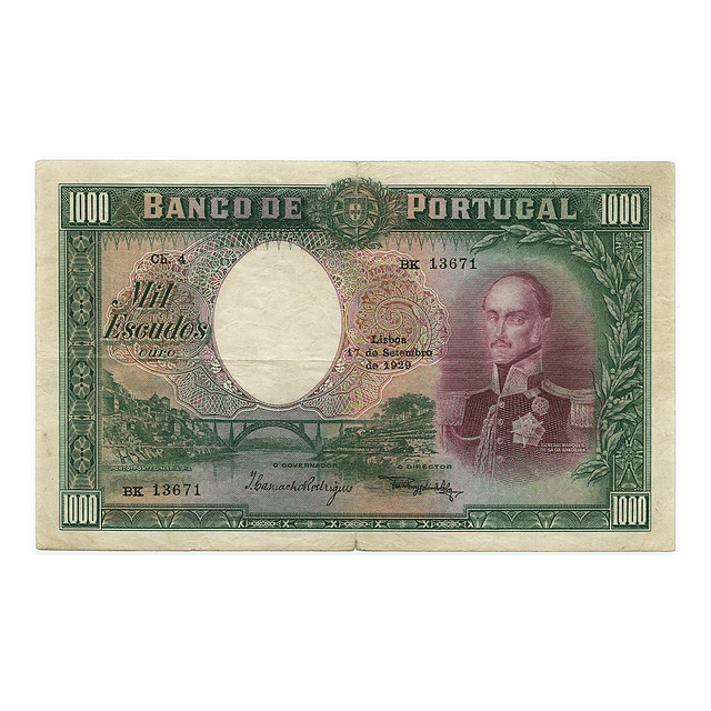 1000 Escudos Marquês Sá da Bandeira 17.09.1929