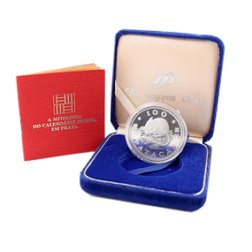 Macau - 100 Patacas 1984 Ano do Rato Prata-Proof 