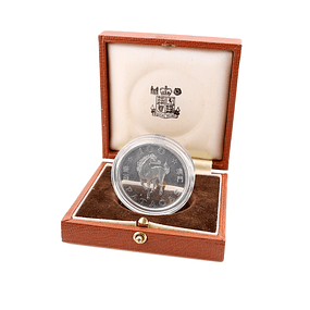 Macau - 100 Patacas 1990 Ano do Cavalo Prata-Proof 