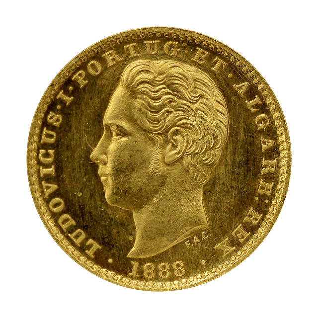 Moeda de Ouro de D. Luís I – 2000 Réis (1888)