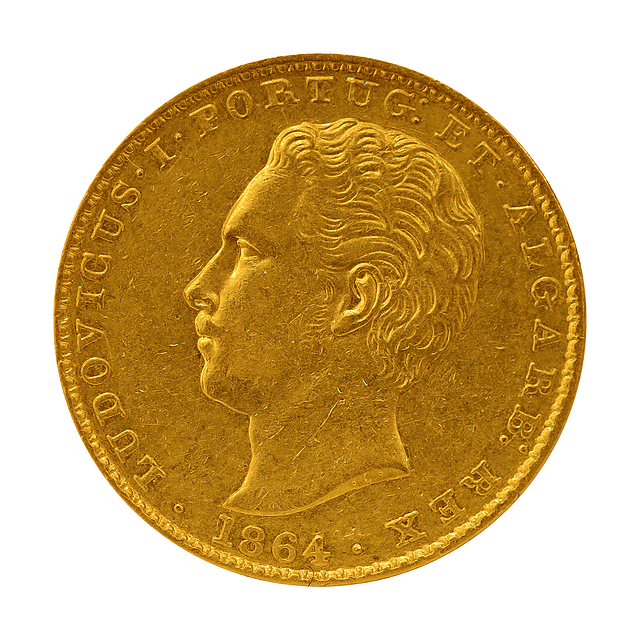 Moeda de Ouro de D. Luís I – 2000 Réis (1864)