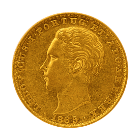Moeda de Ouro de D. Luís I – 2000 Réis (1865) 