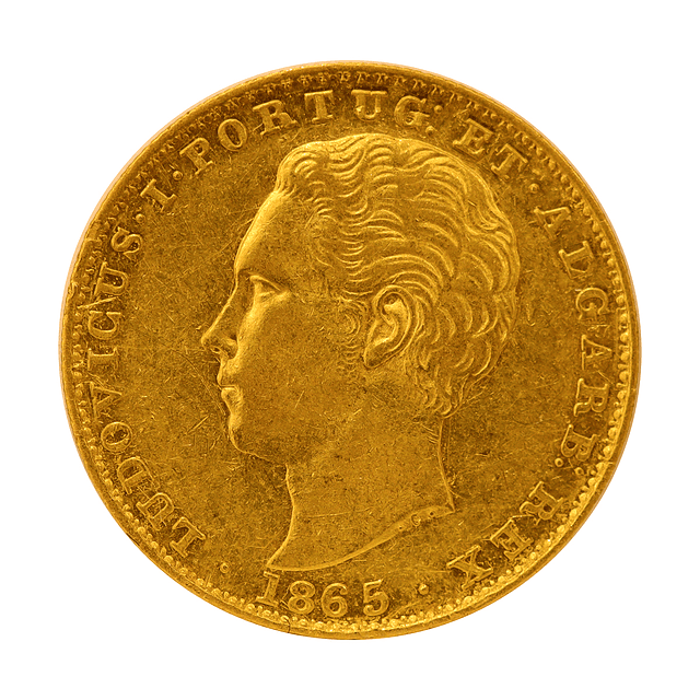 Moeda de Ouro de D. Luís I – 2000 Réis (1865) 