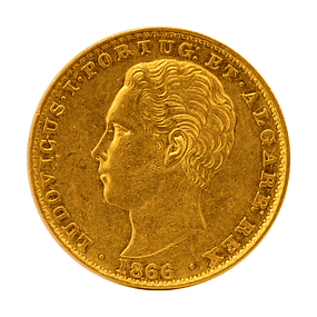 Moeda de Ouro de D. Luís I – 2000 Réis (1866) 