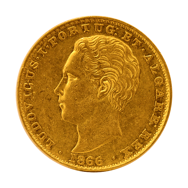 Moeda de Ouro de D. Luís I – 2000 Réis (1866) 