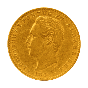 Moeda de Ouro de D. Luís I – 2000 Réis (1870) 