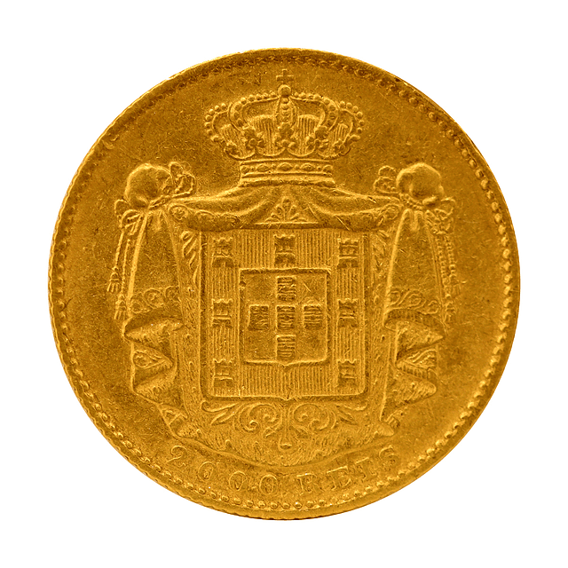 Moeda de Ouro de D. Luís I – 2000 Réis (1870) 