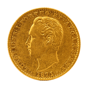 Moeda de Ouro de D. Luís I – 2000 Réis (1871) 