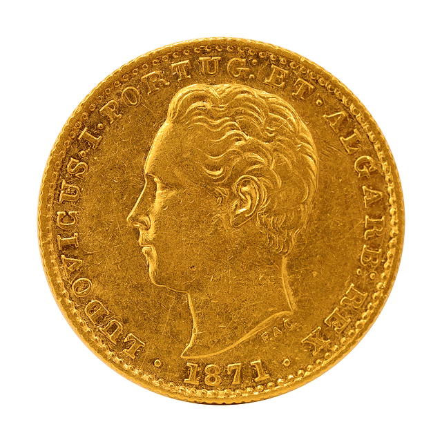 Moeda de Ouro de D. Luís I – 2000 Réis (1871) 