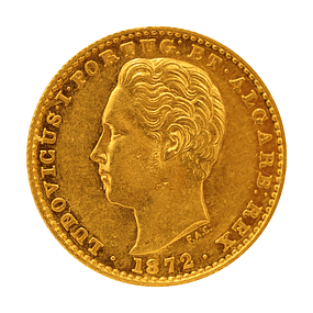 Moeda de Ouro de D. Luís I – 2000 Réis (1872) 