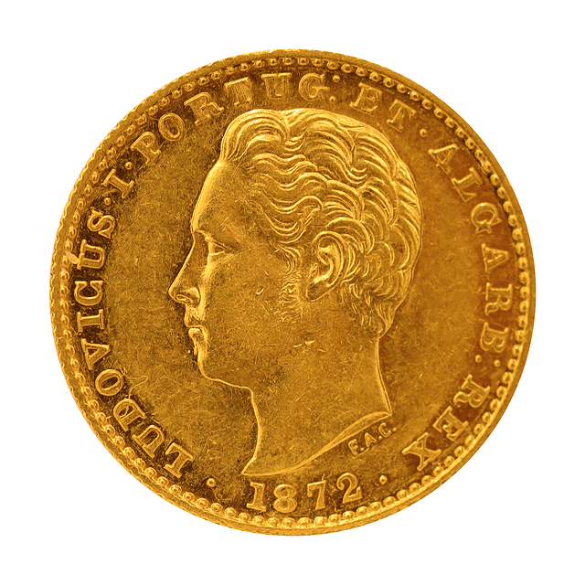 Moeda de Ouro de D. Luís I – 2000 Réis (1872) 