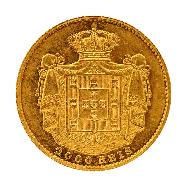 Moeda de Ouro de D. Luís I – 2000 Réis (1872) 