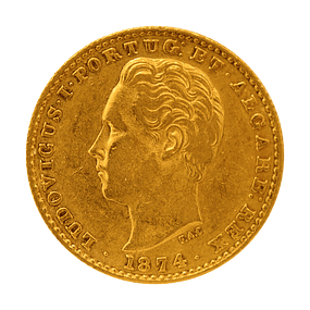 Moeda de Ouro de D. Luís I – 2000 Réis (1874)  