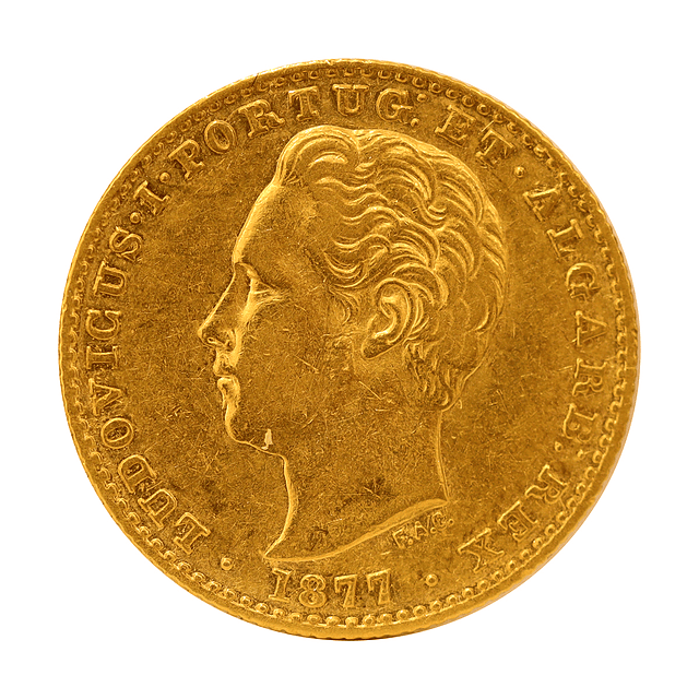 Moeda de Ouro de D. Luís I – 2000 Réis (1877)   