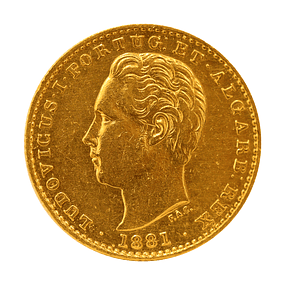 Moeda de Ouro de D. Luís I – 2000 Réis (1881)  
