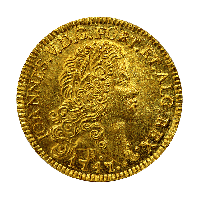Moeda de Ouro de D. João V – 6400 Réis – 1747 Rio de Janeiro