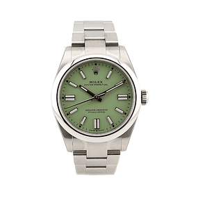 Rolex Oyster Perpetual – Pistacho Green Dial (2025)