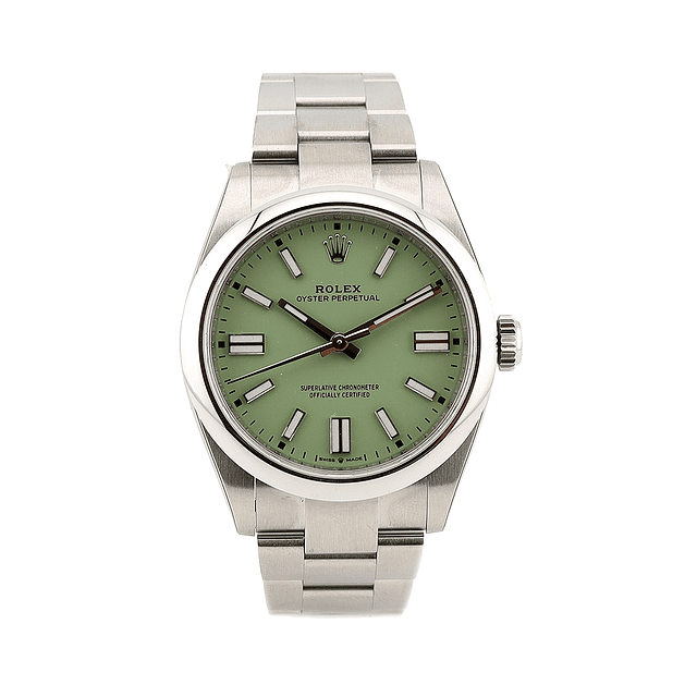 Rolex Oyster Perpetual – Pistacho Green Dial (2025)