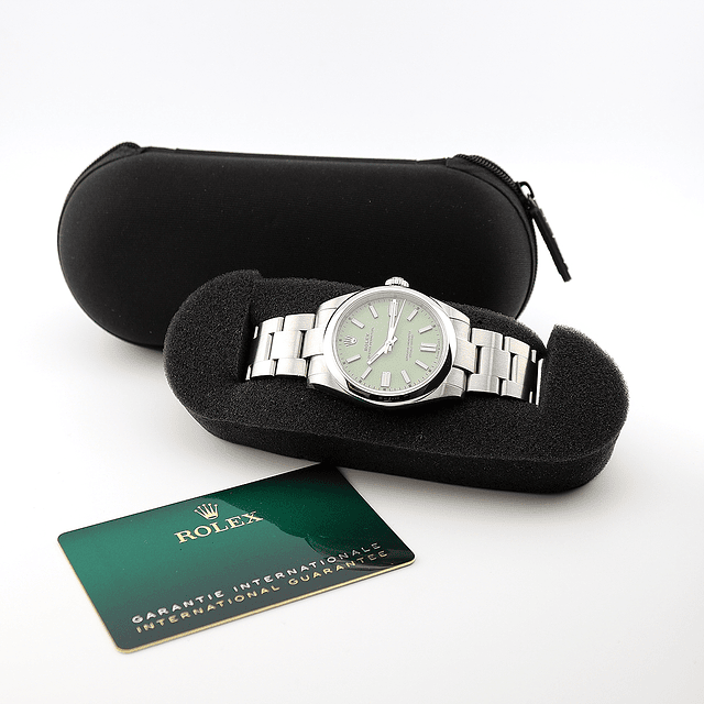 Rolex Oyster Perpetual – Pistacho Green Dial (2025)