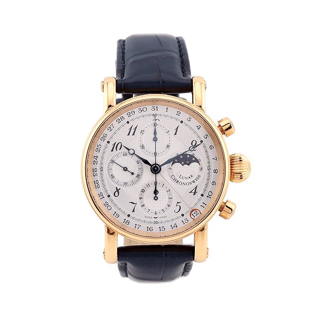 Chronoswiss Lunar Chronograph – Ref. CH‑7541 – Ouro Rosa 18k