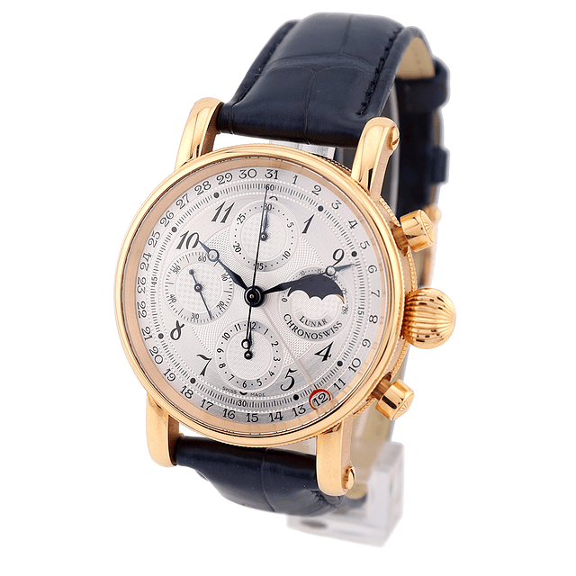 Chronoswiss Lunar Chronograph – Ref. CH‑7541 – Ouro Rosa 18k