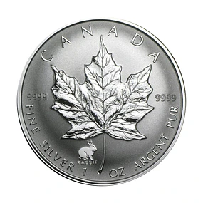 Canadá - 5 Dollars 1999 "Coelho" 1Oz Prata 