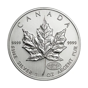 Canadá - 5 Dollars 1999-2000 "Fogo de Artificio" 1Oz Prata 