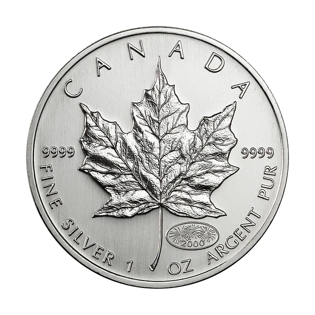 Canadá - 5 Dollars 1999-2000 "Fogo de Artificio" 1Oz Prata 